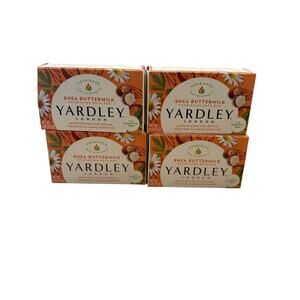 Bundle of 4 Yardley of London Naturally Moisturizing Bath Bar, Cocoa Butter